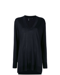 Черный свободный свитер от Calvin Klein