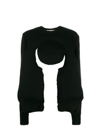 Черный свободный свитер от Comme des Garcons