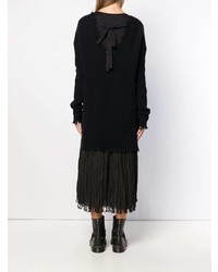 Черный свободный свитер от Uma Wang