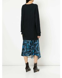 Черный свободный свитер от Tibi