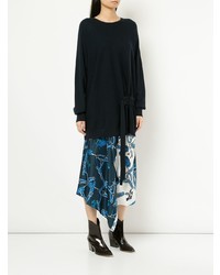 Черный свободный свитер от Tibi