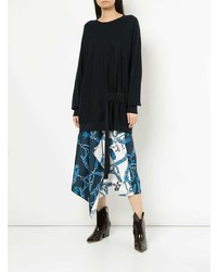 Черный свободный свитер от Tibi