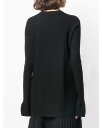 Черный свободный свитер от Fay