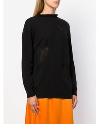 Черный свободный свитер от Twin-Set