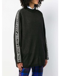 Черный свободный свитер от MSGM