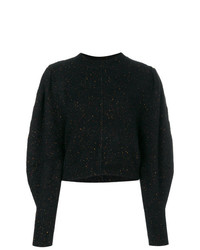 Черный свободный свитер от Isabel Marant