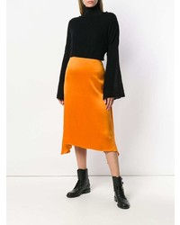 Черный свободный свитер от Semicouture