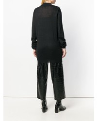Черный свободный свитер от Ann Demeulemeester