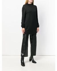 Черный свободный свитер от Ann Demeulemeester