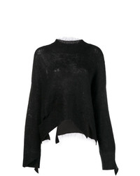 Черный свободный свитер от Maison Flaneur