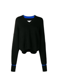 Черный свободный свитер от Maison Margiela