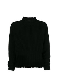 Черный свободный свитер от MSGM
