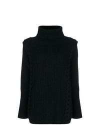 Черный свободный свитер от N.Peal