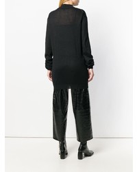 Черный свободный свитер от Ann Demeulemeester