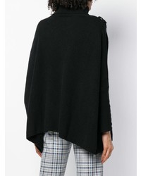 Черный свободный свитер от N.Peal