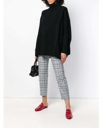 Черный свободный свитер от N.Peal