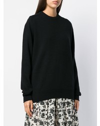 Черный свободный свитер от Sara Lanzi