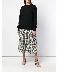 Черный свободный свитер от Sara Lanzi