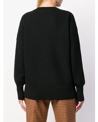 Черный свободный свитер от Canada Goose