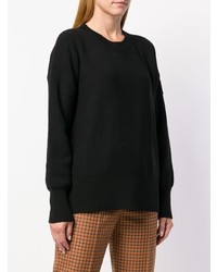 Черный свободный свитер от Canada Goose