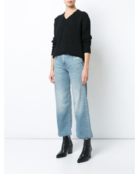 Черный свободный свитер от Simon Miller