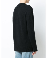 Черный свободный свитер от Simon Miller