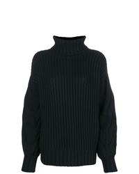 Черный свободный свитер от P.A.R.O.S.H.