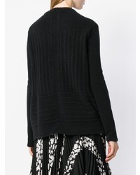 Черный свободный свитер от Rick Owens