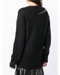Черный свободный свитер от Christopher Kane