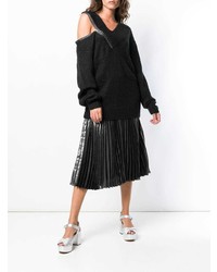 Черный свободный свитер от Christopher Kane