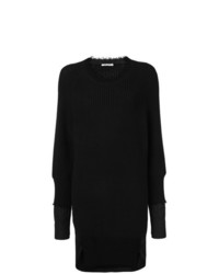 Черный свободный свитер от T by Alexander Wang