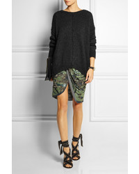 Черный свободный свитер от Isabel Marant