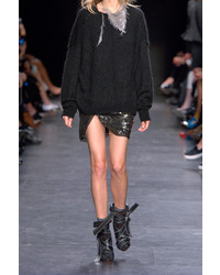 Черный свободный свитер от Isabel Marant