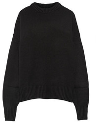 Черный свободный свитер от The Row