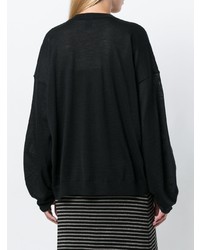 Черный свободный свитер от Nude