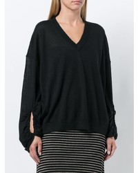 Черный свободный свитер от Nude