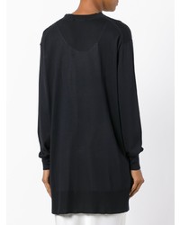 Черный свободный свитер от Calvin Klein