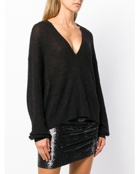 Черный свободный свитер от IRO