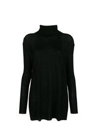 Черный свободный свитер от Woolrich