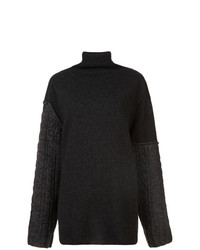Черный свободный свитер от Yohji Yamamoto