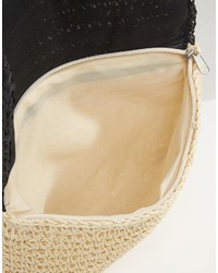 Черный соломенный клатч от South Beach