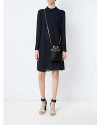 Черный соломенный клатч от Serpui