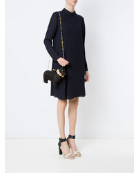 Черный соломенный клатч от Serpui