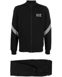 Мужской черный спортивный костюм от Ea7 Emporio Armani