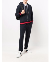 Мужской черный спортивный костюм от Kiton