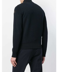 Мужской черный стеганый бомбер от Moncler