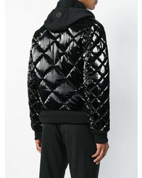 Мужской черный стеганый бомбер от Philipp Plein
