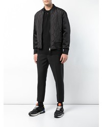 Мужской черный стеганый бомбер от Neil Barrett