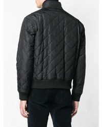 Мужской черный стеганый бомбер от Burberry