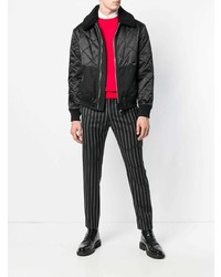 Мужской черный стеганый бомбер от Givenchy